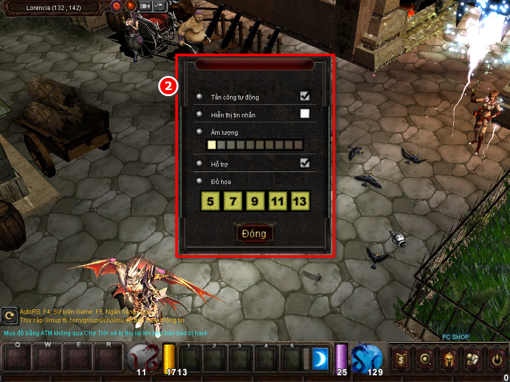 Chức năng chính của Game MU Hoài Niệm Chức năng chính của Game MU Hoài Niệm